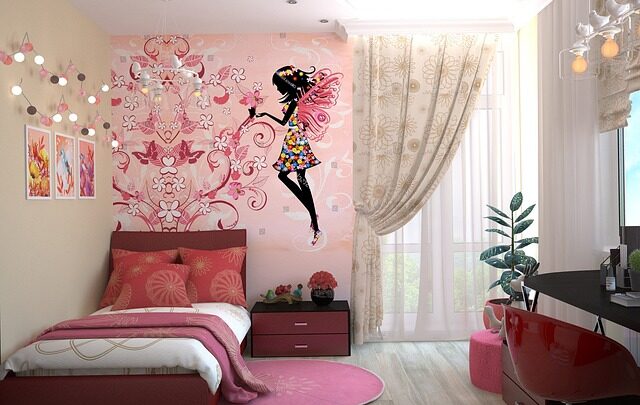 różowy pokój dla dziewczynki